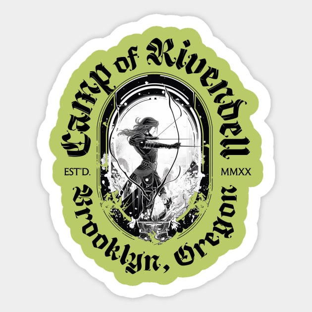 Camp of Rivendell Sticker by Third Unit